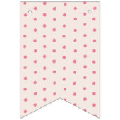 À Fanions Deux bannière de crème glacée rose doux (Deuxième drapeau)