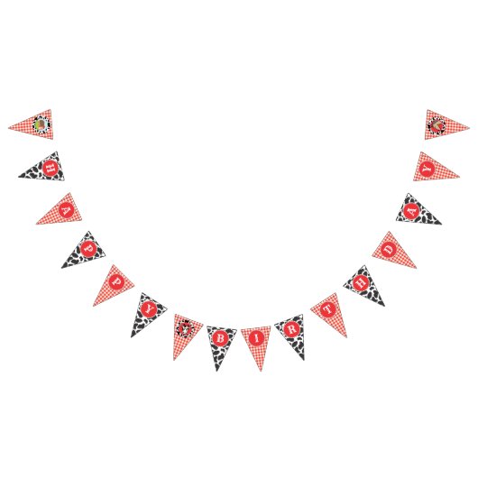 À Fanions Ferme Barnyard Joyeux Anniversaire Bannière Drapea (Tout)