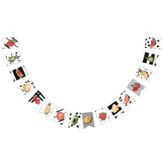 À Fanions Fête d'anniversaire de fruit de la BANNIÈRE | (Tout)