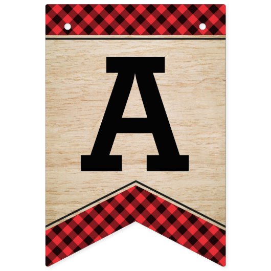 À Fanions Fête de bûcherons joyeuse bannière de Bunting Anni (Troisième drapeau)