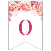 À Fanions Fleurs d'aquarelle de rose de bannière de (Deuxième drapeau)