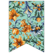 À Fanions Fleurs d'automne et bannière de saut d'iris (Deuxième drapeau)