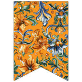 À Fanions Fleurs d'automne et bannière de saut d'iris (Troisième drapeau)