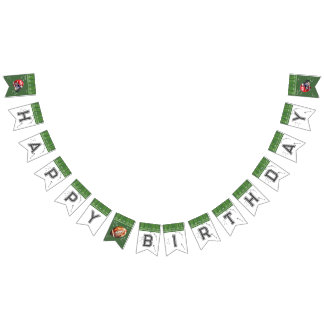 À Fanions Football Anniversaire bannière de bunker, première