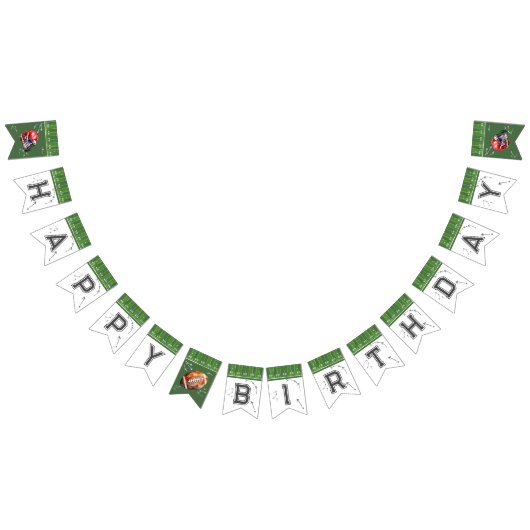 À Fanions Football Anniversaire bannière de bunker, première (Tout)