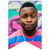 À Fanions Funny Bachelorette Groom Face Bannière Photos Pers (Troisième drapeau)