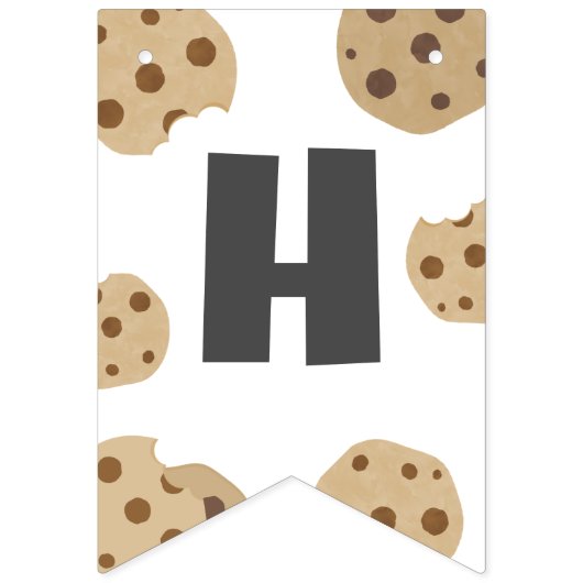 À Fanions Lait et biscuits Bannière de l'Anniversaire (Deuxième drapeau)