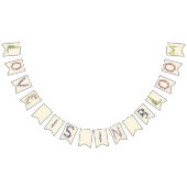 À Fanions L'amour est dans la bannière Bloom (Tout)