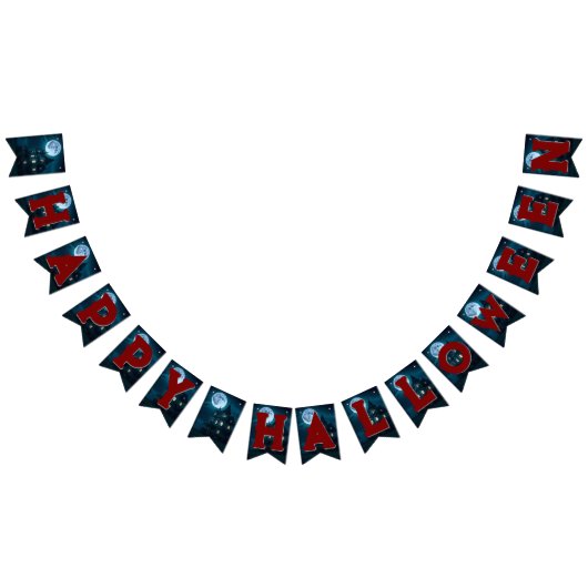 À Fanions Maison hantée Bannière du parti Halloween (Tout)