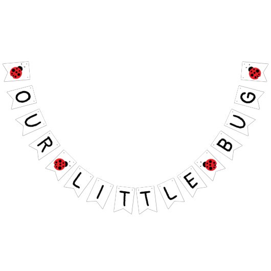 À Fanions Notre petite bannière de bug, bannière de ladybug, (Tout)