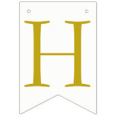 À Fanions Or blanc de rose de bannière d'étamine de joyeux (Deuxième drapeau)