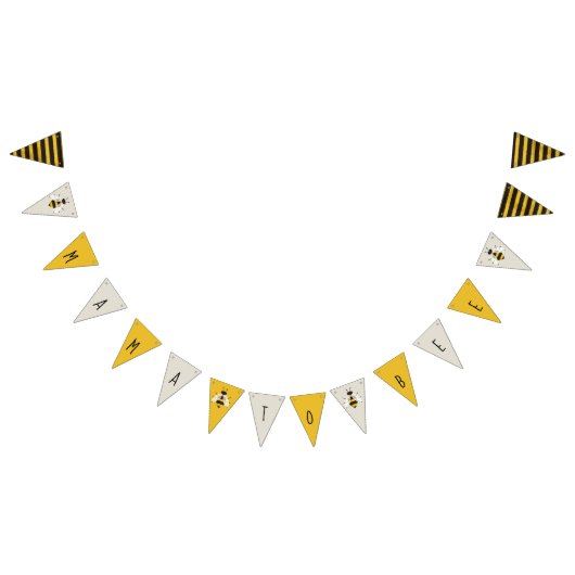 À Fanions Panneau de bannière de Bunting d'abeilles illustré (Tout)