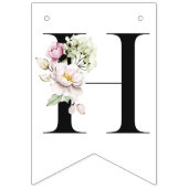 À Fanions Peonies Fleurs joyeuses Bannière d'anniversaire (Deuxième drapeau)