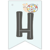 À Fanions Petit Monstre Amical Bonne Bannière Anniversaire (Deuxième drapeau)