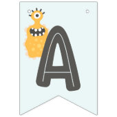 À Fanions Petit Monstre Amical Bonne Bannière Anniversaire (Troisième drapeau)