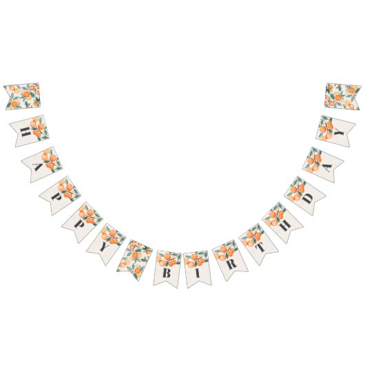 À Fanions petite mignonne joyeux bannière d'anniversaire ora (Tout)