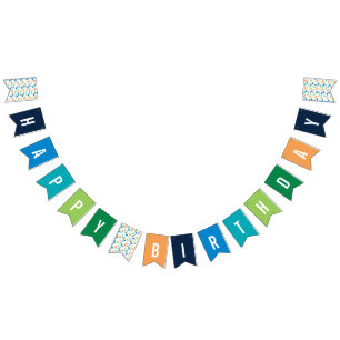 À Fanions Preppy Dinosaur Silhouette Bannière d'anniversaire