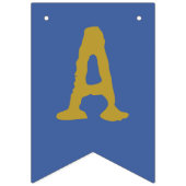 À Fanions Rock Star Bonne fête d'anniversaire bannière Blue  (Deuxième drapeau)