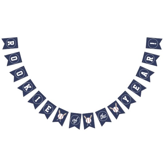 À Fanions Rookie de l'année bannière baseball thème (Tout)