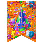 À Fanions Septembre, 1er Anniversaire Bannière de Bunting (Troisième drapeau)