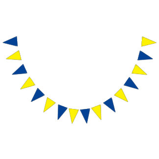 À Fanions Soutenez la bannière de Bunting Ukraine