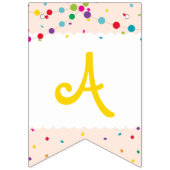 À Fanions Taco | Bannière de Bunting Fiesta "Joyeux Annivers (Troisième drapeau)