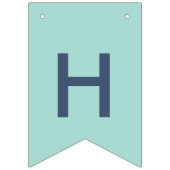 À Fanions Teal et bannière d'anniversaire de Sandollar de (Deuxième drapeau)