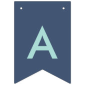 À Fanions Teal et bannière d'anniversaire de Sandollar de (Troisième drapeau)