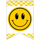 À Fanions Un joyeux Mec Happy Face Anniversaire bannière de  (Premier drapeau)