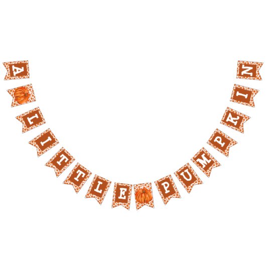 À Fanions Une petite bannière de fête Citrouille (Tout)