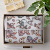 A Fantastic Mix of Hairless Cats Illustrations Tissuepapier (Geschenk)