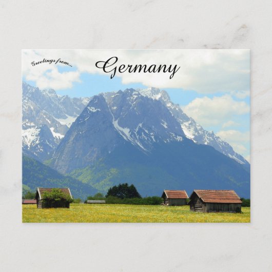 A Farm in Grainau Germany Briefkaart (Voorkant)