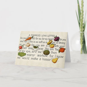 A Farmer's Love Letter  1914 Feestdagen Kaart
