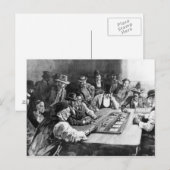 A Faro Game in El Paso Briefkaart (Voorkant / Achterkant)