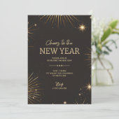 A festive new year's invitation card (Debout devant)