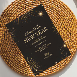 A festive new year's invitation card kaart