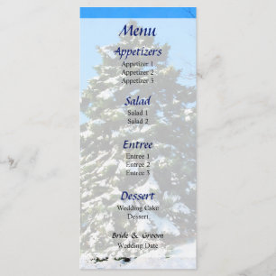À feuillage persistant dans le menu Mariage d'hive