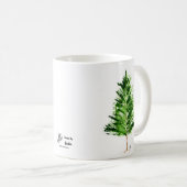 À feuillage persistant Holiday Café Mug Blanc (Devant droit)