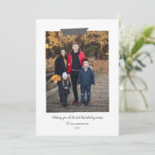 À feuillage persistant simple Carte photo de vacan (Debout devant)