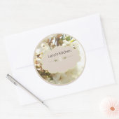  à fleurs blanches étiquettes (Enveloppe)