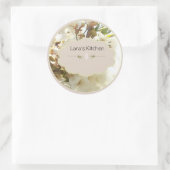  à fleurs blanches étiquettes (Sac)