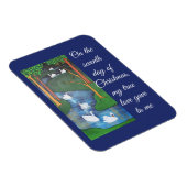 A Flock of Seven Swans-A-Swimming  Magneet (Rechterzijde)