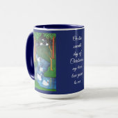 A Flock of Seven Swans-A-Swimming Mok (Voorkant links)