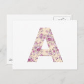 A Floral Letter Briefkaart (Voorkant / Achterkant)