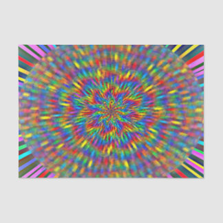 A Floral Tie Dye Tissuepapier