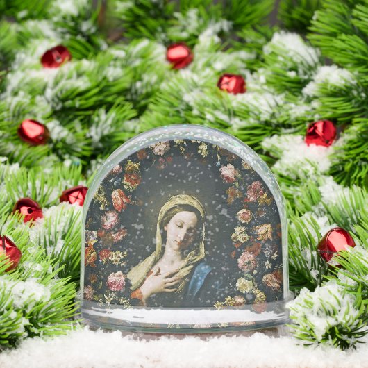 A Flower Garland Surrounding the Virgin (Noël)