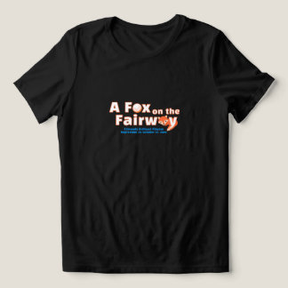 "A" Fox on the Fairway - Dames - Zwarte Shirt