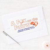 "A" Fox on the Fairway - Sticker (Envelop)