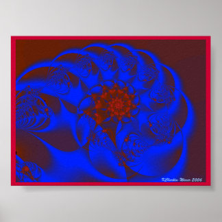 A Fractal Heart Poster