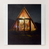 A FRAME CABIN NIGHT LEGPUZZEL (Verticaal)
